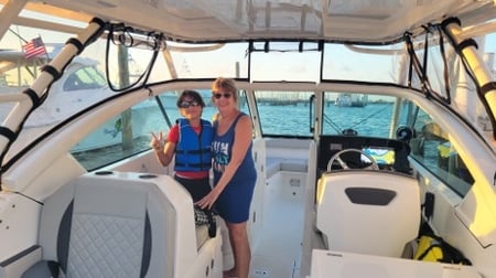 Debbie & Grandchild on the Dual Console took the Chapman School of Seamanship course