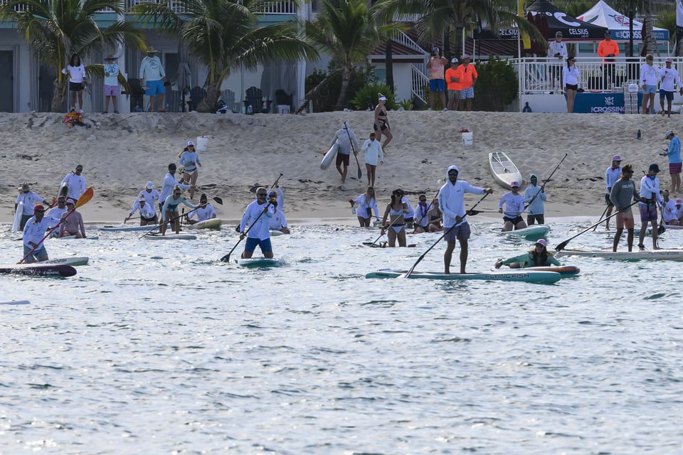 CF Crossing Rose Ceremony on paddleboards