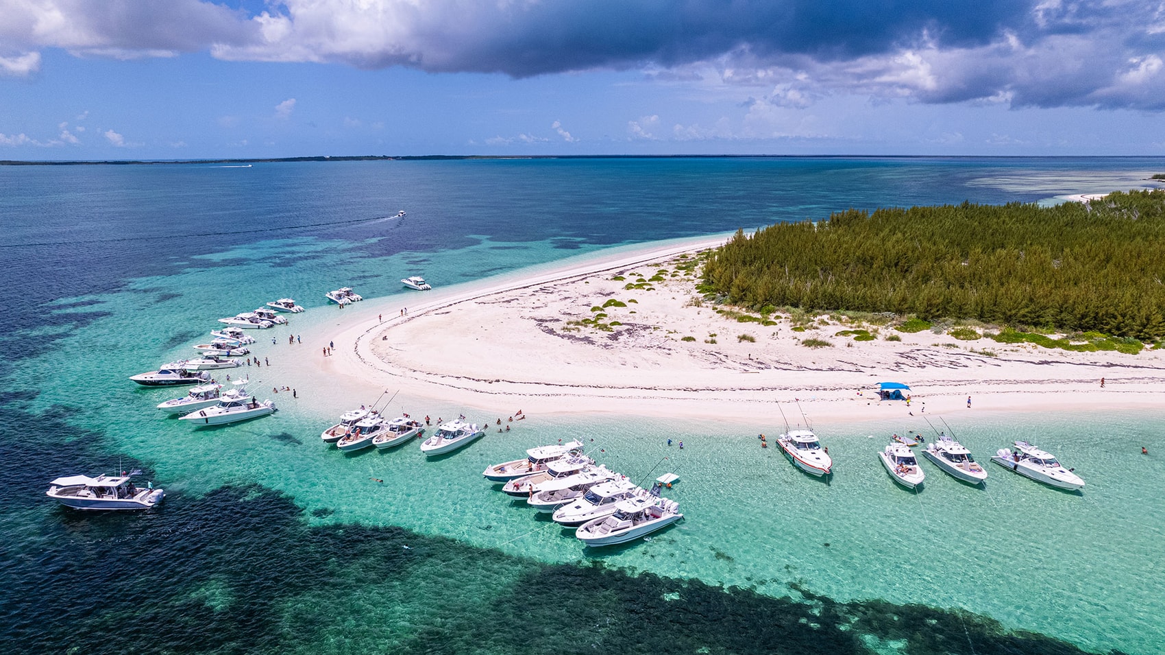 Aerial Shot of Pursuit Rendezvous in Bahamas