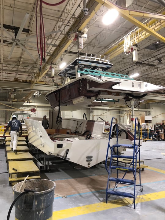 Decking of the White's Boat in the Pursuit Factory