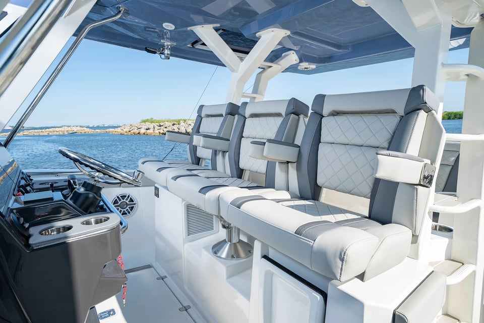 Helm Seat of a Pursuit Boat