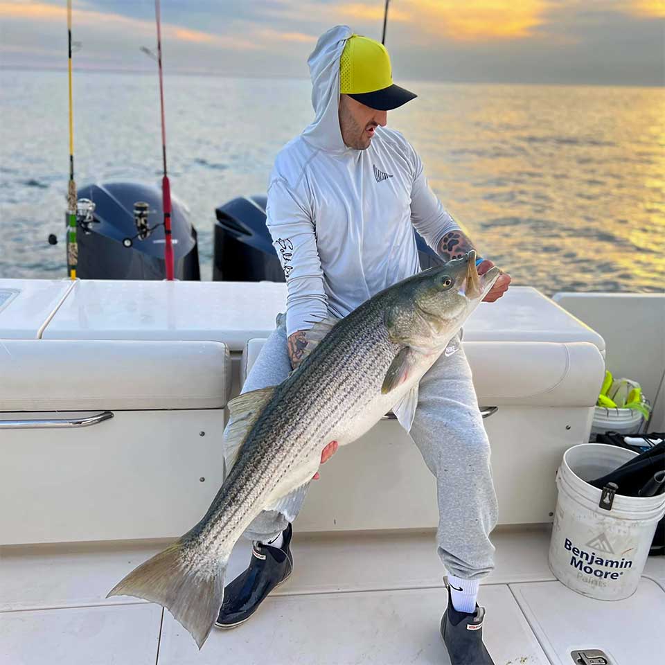 Fishing for stripers on OS 385